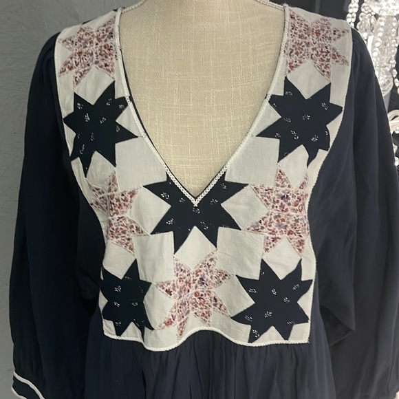 Madewell patchwork midi dress cottagecore NWOT XL - Picture 3 of 8